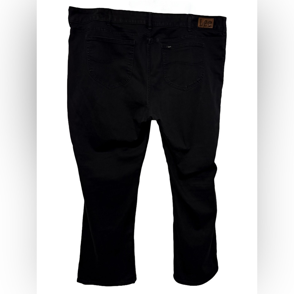 Lee Women’s Plus 26W Flex Motion Bootcut Black Jeans Mid Rise Regular Fit - Picture 4 of 9